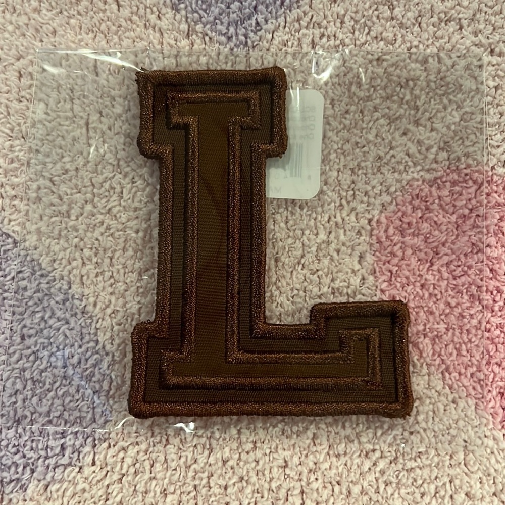 Stoney Clover Lane Chocolate Letter L Patch